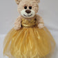 Kinnex Collections Since 1997 12'' Quince Anos Last Doll Teddy Bear With Dress (Centerpiece) ~ Arc09832-6 (Gold)