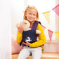 Bayer Deluxe Doll Carrier - Blue with Unicorn, Plastic, Model 62254AA