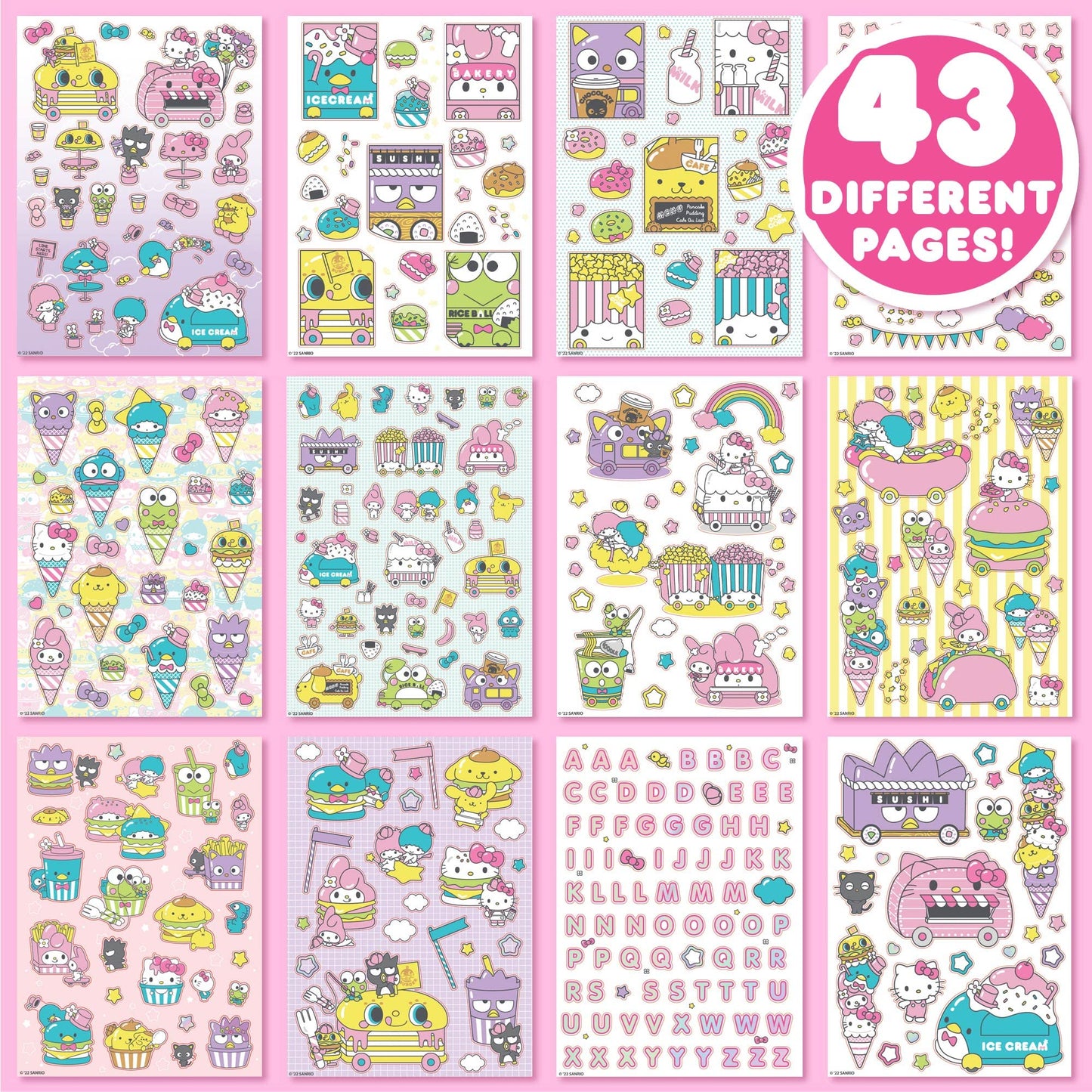 Horizon Group USA Kawaii Sticker Pack - 1500+ Cute Hello Kitty & Friends, Paper, Ideal Gifts for Kids & Teens