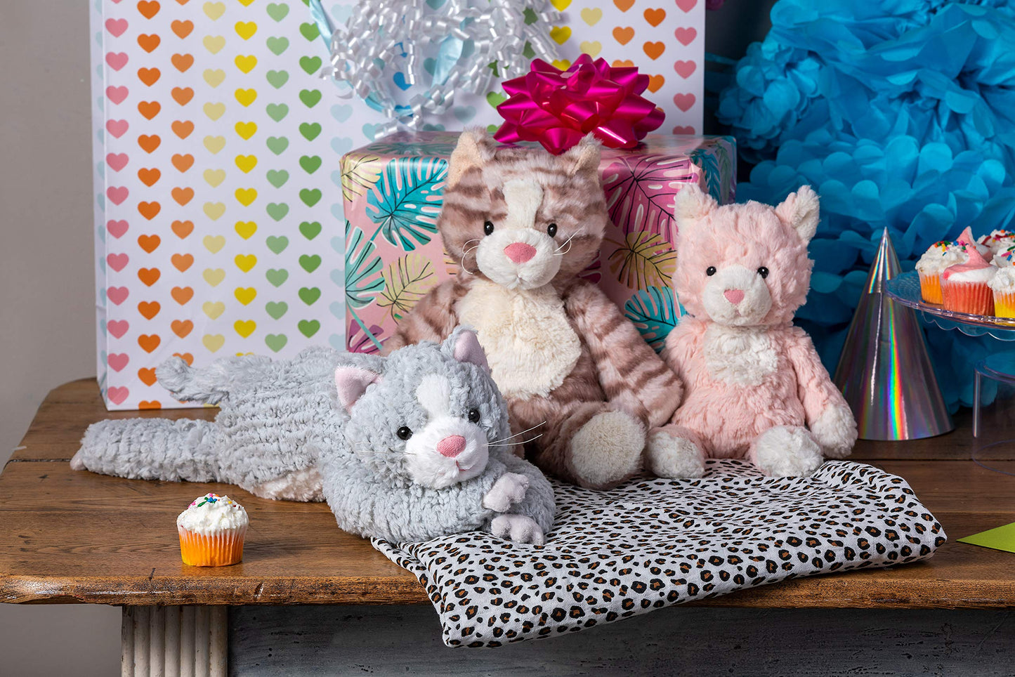 Mary Meyer Cat Cozy Toes Stuffed Animal, 17-Inches, Soft Polyester Toy, Model 27160
