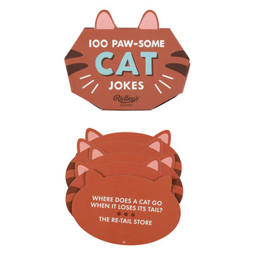 Ridley’S 100 Paw-Some Cat Joke Cards – Includes 100 Jokes For Kids And Adults, Funny Jokes For Family-Friendly Fun, Makes A Great Gift Idea