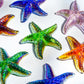 H&D HYALINE & DORA Glass Starfish Green Handmade Glass Sea Animal Figurine Mini Starfish Collectible Ornament for Beach Decor