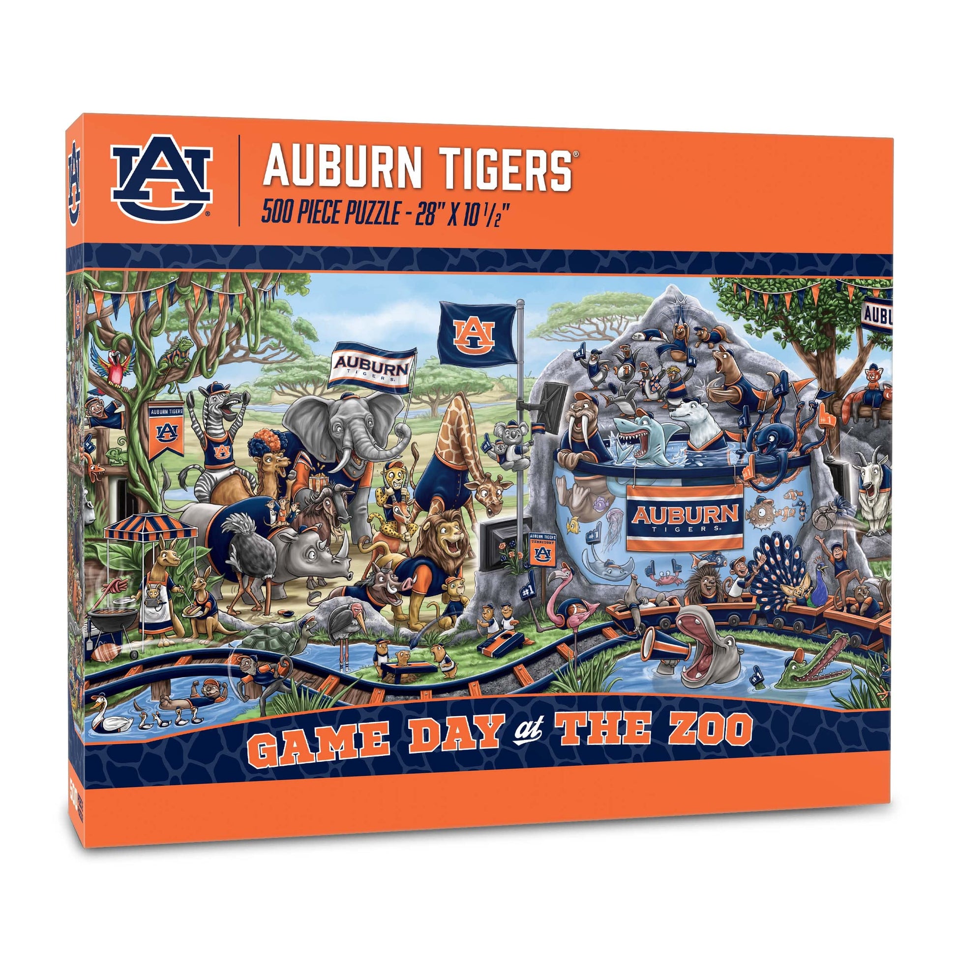 YouTheFan NCAA Auburn Tigers Game Day at The Zoo 500pc Puzzle