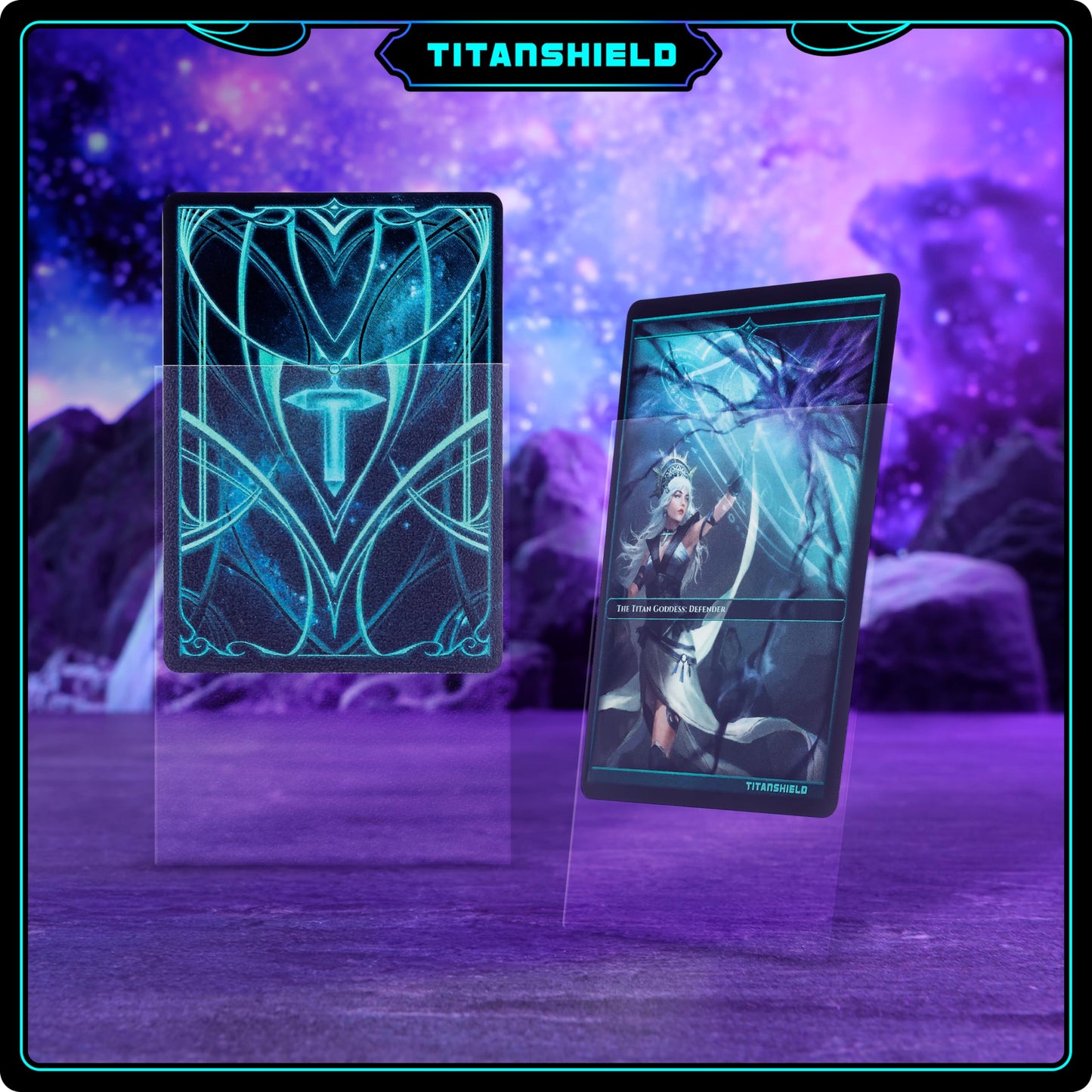 Titanshield Premium Clear Card Sleeves Compatible With Standard Sized Board Games, Mtg Magic The Gathering, Pokemon, Lorcana And Trading Cards 2.5' X 3.5' 66X91Mm (150 Sleeves)