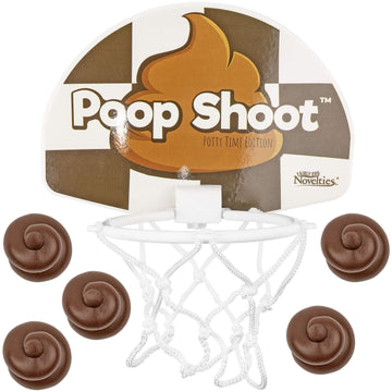 Fairly Odd Novelties Poop Shoot  The Novelty Poop Basketball Game Funny Bathroom & Toilet Sports Gag Gift Set
