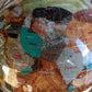 14' Tall Amber Pearl Gold Stand Gem Gemstone World Map Globe Globes Maps