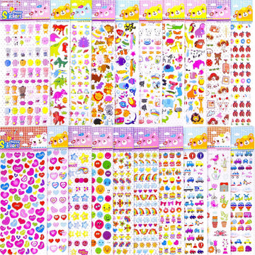 Gifting Square Paper 3D Reusable SelfAdhesive Sticker S For Kids Craft Decoration Diy Variety Pack For Scrapbooking Journal Inc
