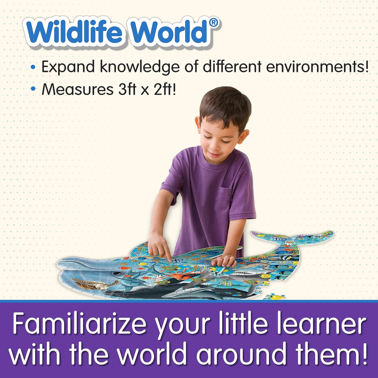 The Learning Journey: Wildlife World - Sea Life Puzzle - 200Pcs Challenging Jigsaw Puzzles - Intellectual Game Learning Educatio