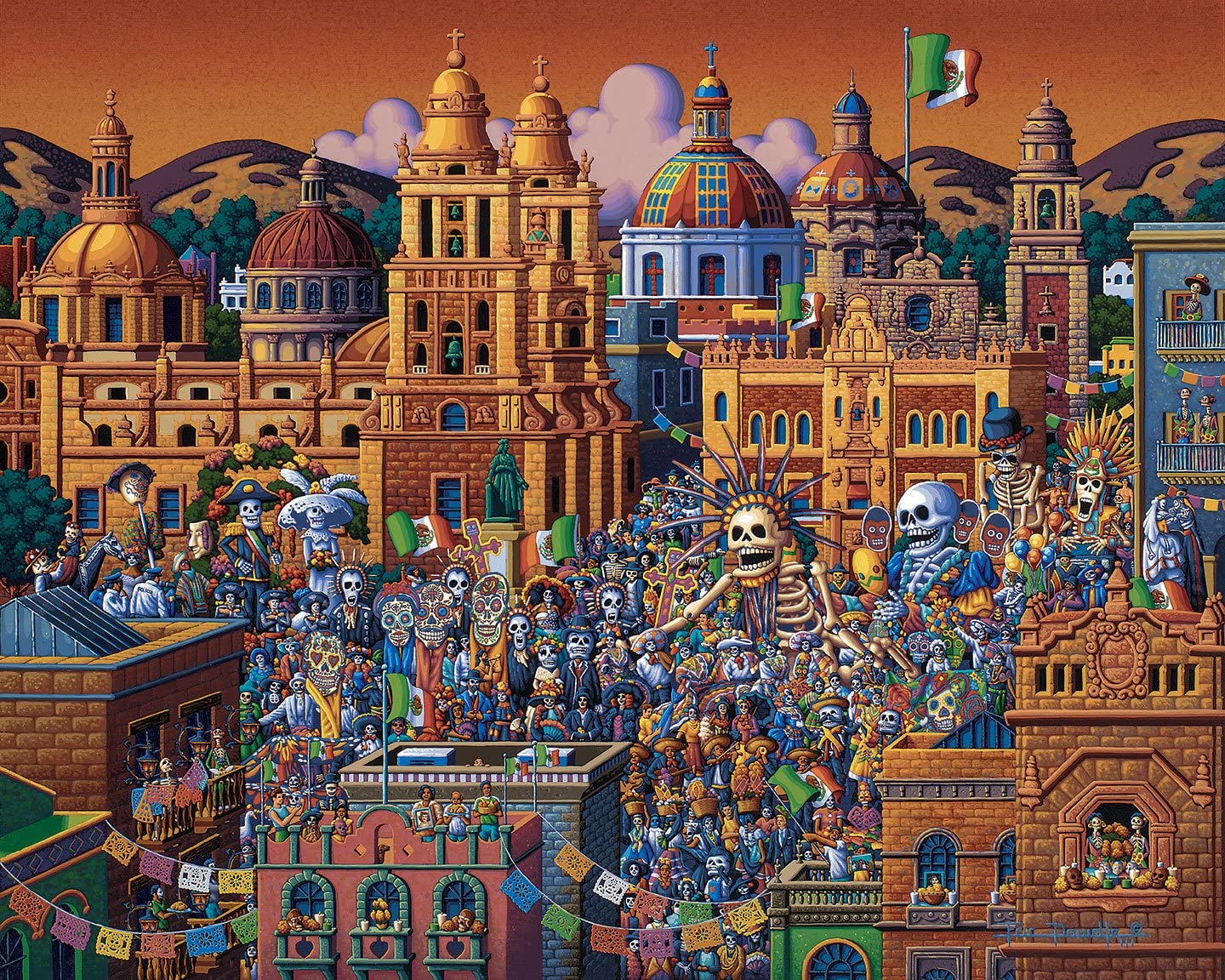 D·O·W·D·L·E 500 Piece Jigsaw Puzzle - Day of The Dead - Model 00462