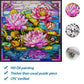Bgraamiens Puzzle- Stained Glass Flower Puzzles For Adults 1000 Pieces, Art Puzzles,Impossible Hard Challenging Puzzles For Adults, Colorful Stained Glass Jigsaw Puzzle(Floral Blossom)