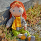 Haba 12' Soft Doll Soley With Red Hair, Outdoor Adventure Outfit And Embroidered Face, Machine Washable Baby Doll With Clothes And Baby Dolls For 18 Months And Up