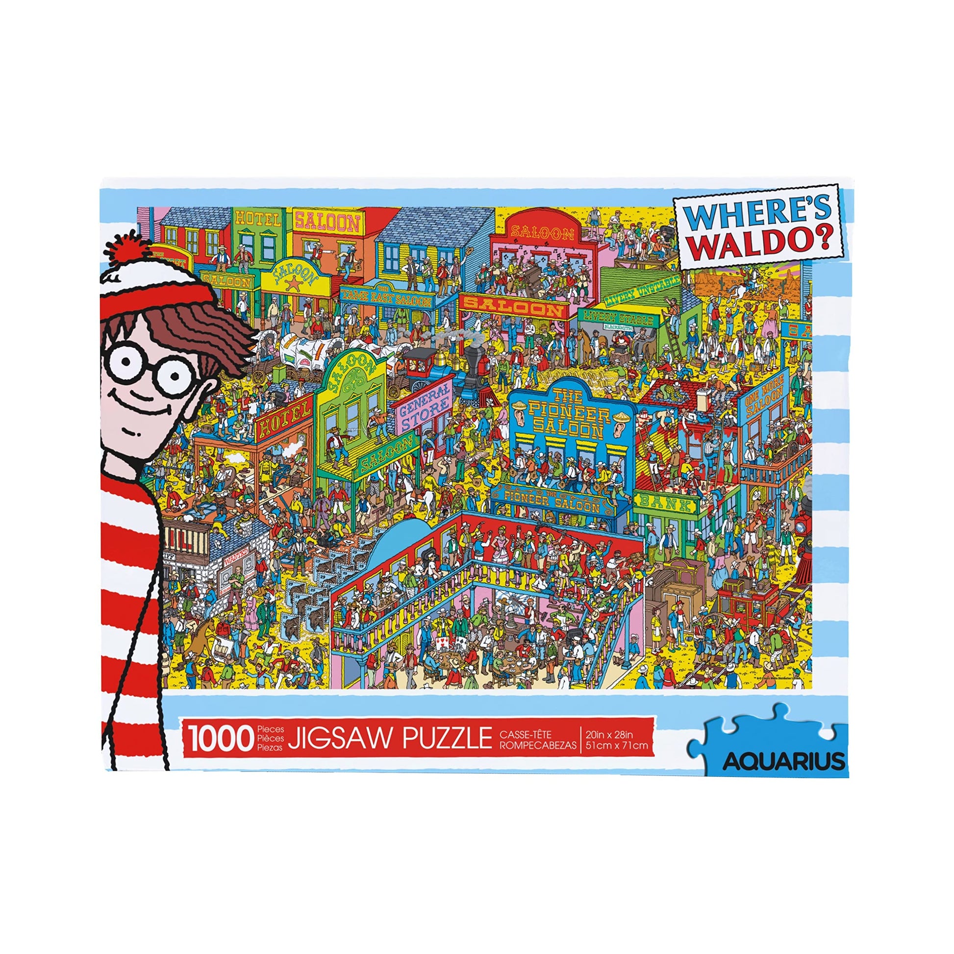Aquarius Where'S Waldo Wild Wild West Puzzle (1000 Piece Jigsaw Puzzle) - Glare Free - Precision Fit - Officially Licensed Where