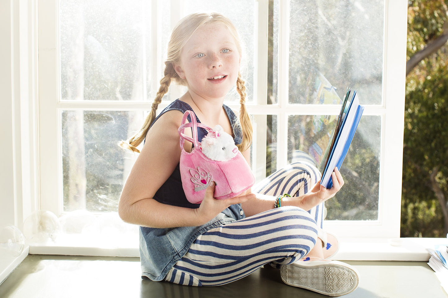 Aurora® Fashionable Fancy Pals™ Princess Kitten™ Stuffed Animal - On-The-Go Companions - Stylish Accessories - Multicolor 8 Inches