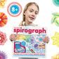Spirograph Deluxe Set -Arts and Crafts, Kids Toys, Art Supplies, Craft Supplies, Drawing Kit, Spiral Art, Classic Gear Design Ki