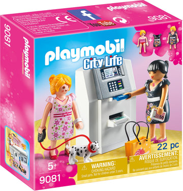 Playmobil Atm Playset Building Set - Multi Color, Plastic Material, Model 9081