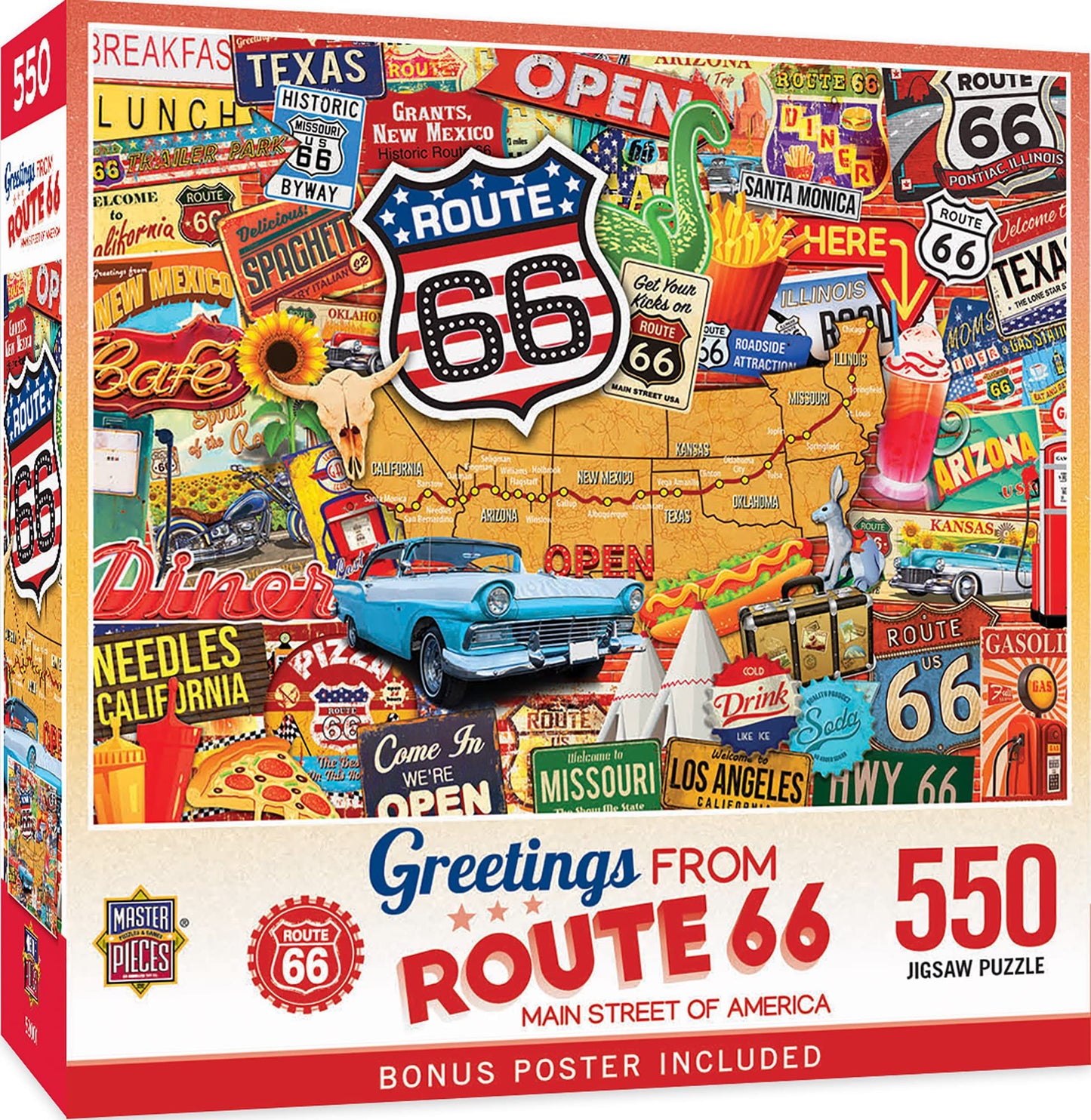 Masterpieces 550 Piece Jigsaw Puzzle for Adults, Family, Or Kids - Greetings from Paris - 18x24