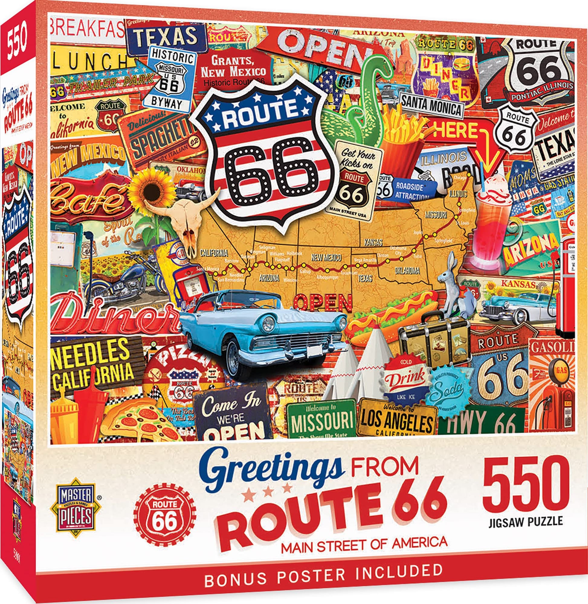 Masterpieces 550 Piece Jigsaw Puzzle for Adults, Family, Or Kids - Greetings from Paris - 18x24