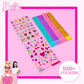 Horizon Group USA Barbie Sparkle Bracelet Making Kit - 4 Reversible Bracelets, 100+ Stickers, DIY Friendship Jewelry, Multi Color