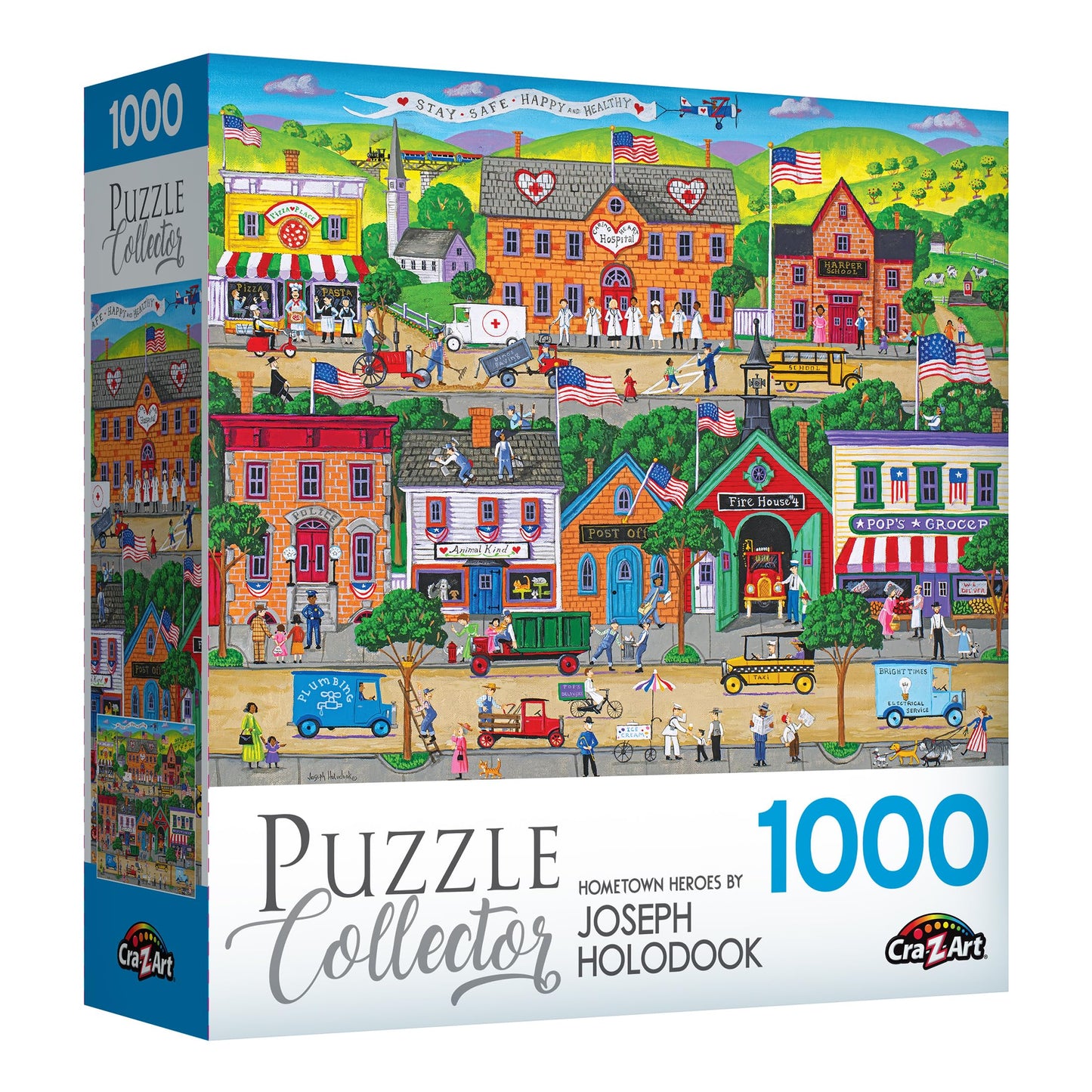 Roseart - Puzzle Collector - Hometown Heroes - 1000 Piece Jigsaw Puzzle For Adults