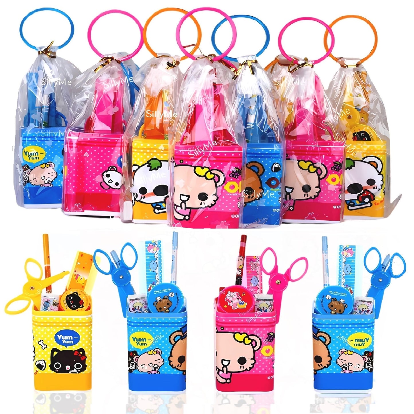 Sillyme 12Pc Return Gifts Birthday Party For Kids - Stationery Set | Best Return Gift For Kids Age 6-10 10-12 Birthday Return Gi