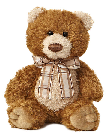 Aurora® Snuggly Bear Brown Sugar™ Stuffed Animal - Comforting Companion - Imaginative Play - 8 Inches