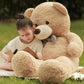 Poutmac Big Teddy Bear 55 Inches Giant Soft Stuffed Animals Cute Plush Toy For Girlfriend Women Kids For Valentine'S Christmas B