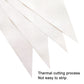 Lybutty 100 Feet White Pennant Banners Flags String Hanging Triangle Bunting Flags,Party Decorations For Grand Opening,Kids Birt