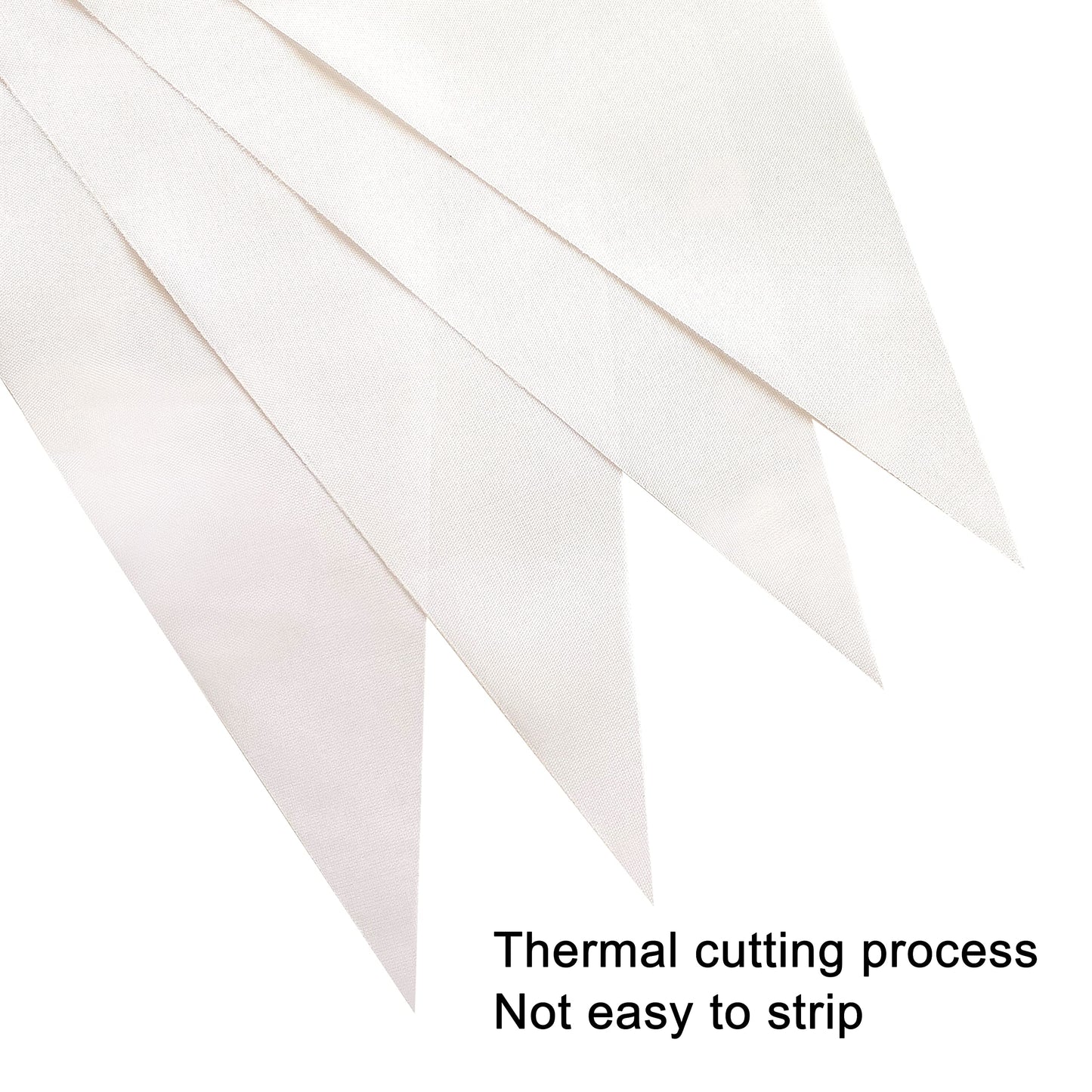 Lybutty 100 Feet White Pennant Banners Flags String Hanging Triangle Bunting Flags,Party Decorations For Grand Opening,Kids Birt