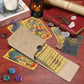 Buweeo Tarot Card Case/Holder, Single Deck Pu Leather Card Holder For Most Standard Size Tarot Cards Or Playing Cards, Light Bro