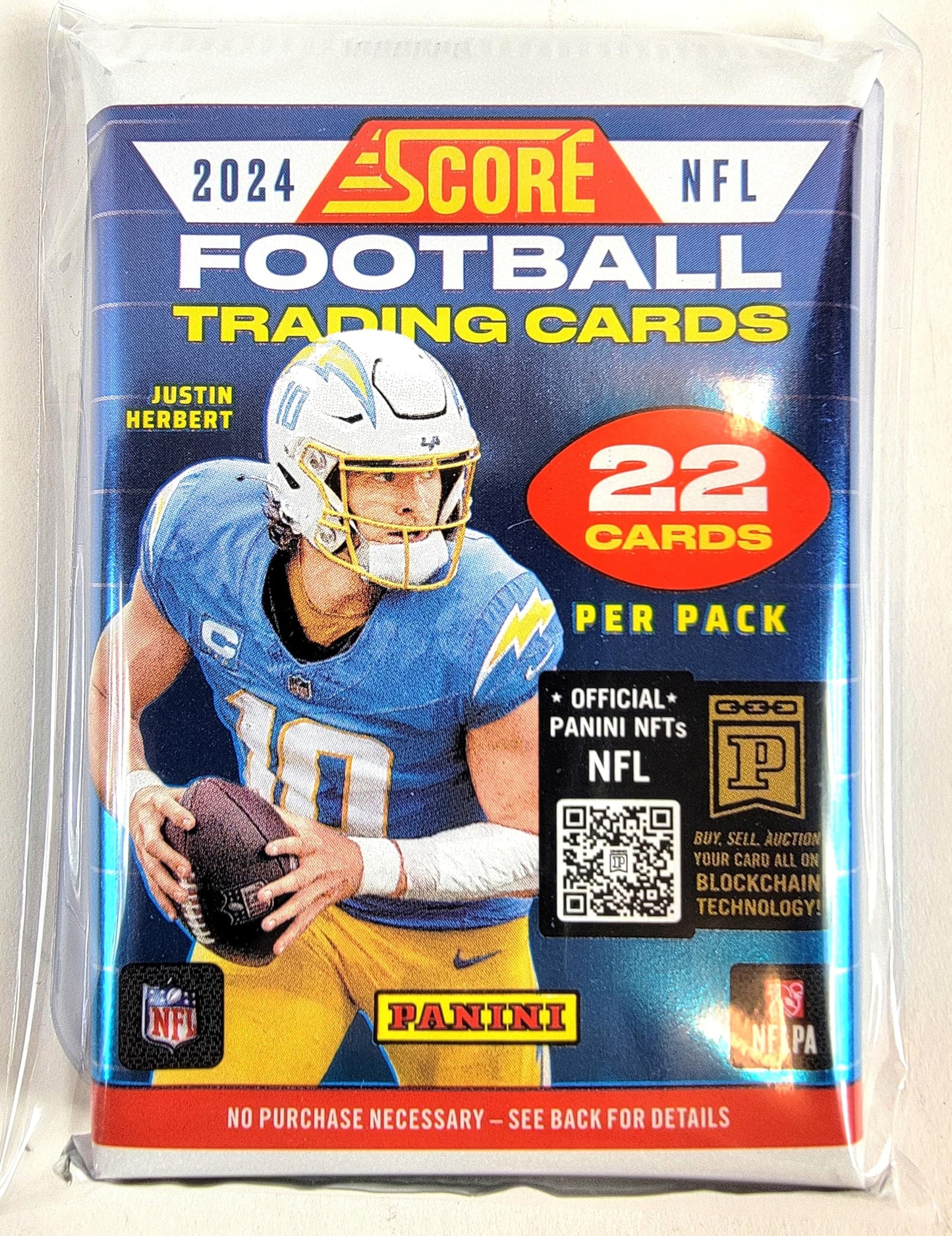 2024 Panini Score Football Nfl Jumbo Blaster Value Pack With 22 Trading Cards + Toploader! Streetcards!