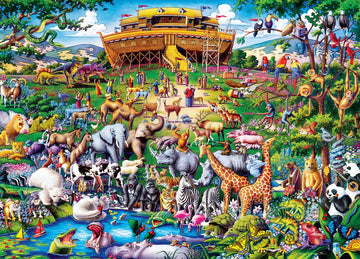 Masterpieces 1000 Piece Jigsaw Puzzle For Adults, Family, Or Youth - Noah'S Ark - 19.25''X26.75''