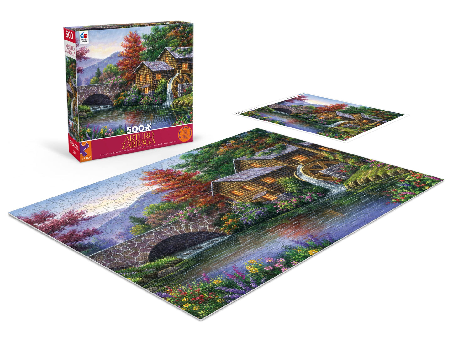 Ceaco - Arturo Zarraga - The Watermill - 500 Piece Jigsaw Puzzle