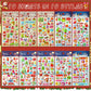 UPINS Christmas Stickers for Kids, 10 Sheets Holiday 3D Puffy Foam Decals - Cute Snowman, Reindeer, Tree, Santa for Party Favors