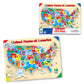 The Learning Journey USA Map Puzzle - Multi Color, Recycled Material, 40cm - Educational Toys for Kids Ages 3+ - Model 501726