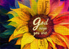 Rainbow Sunflower Puzzle For Adults 1000 Pieces, Colorful Flower Plant Puzzle Flower Jigsaw Puzzles For Adults, Religious Puzzles As Sunflower Decor