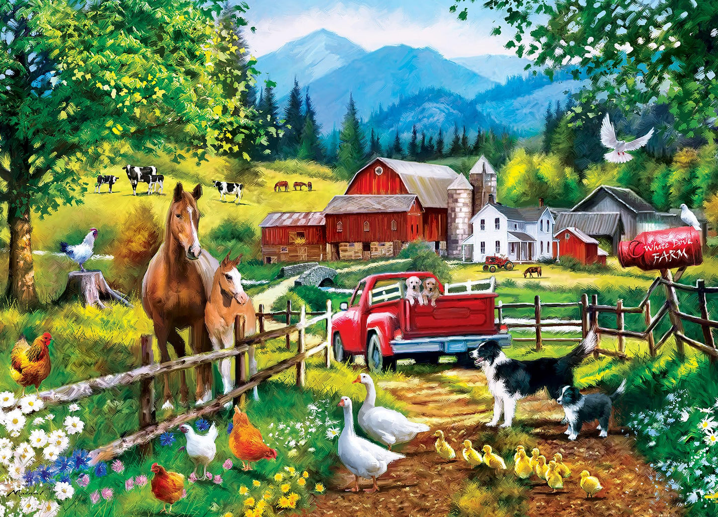 White Dove Farm 1000 Pc