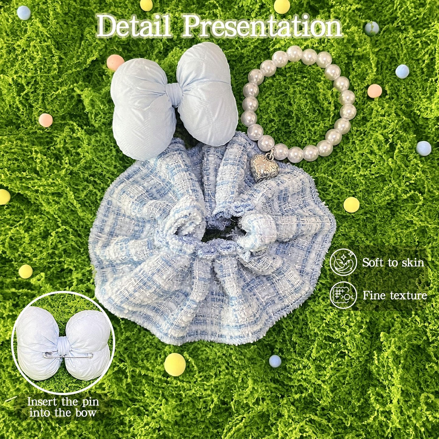 17cm Doll Clothes Set & Outfit Set for 17cm Dolls - enhanced Fashion Dresses with Accessories  elegant Chic Doll Clothing & Style Bundle Blue and White