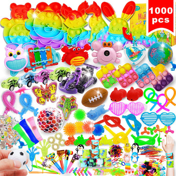 1000 Pcs Kids Party Favors Stocking Stuffers Gifts,Fidgets Toys Pack,Bulk Toys For Carnival Treasure Classroom Prizes Box,Adults