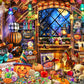 Halloween Collectibles Jigsaw Puzzle 550 Piece By Vermont Christmas Company - Large Pieces - Fully Interlocking & Randomly Shaped Pieces - 24' X 18'