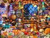 Halloween Collectibles Jigsaw Puzzle 550 Piece By Vermont Christmas Company - Large Pieces - Fully Interlocking & Randomly Shaped Pieces - 24' X 18'