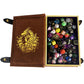 Fantasydice Book-Shaped Gold/Purple Fire Dragon Rolling Magic Book Tray For All Tabletop Rpgs Like D&D, Call Of Cthulhu, Shadowrun.