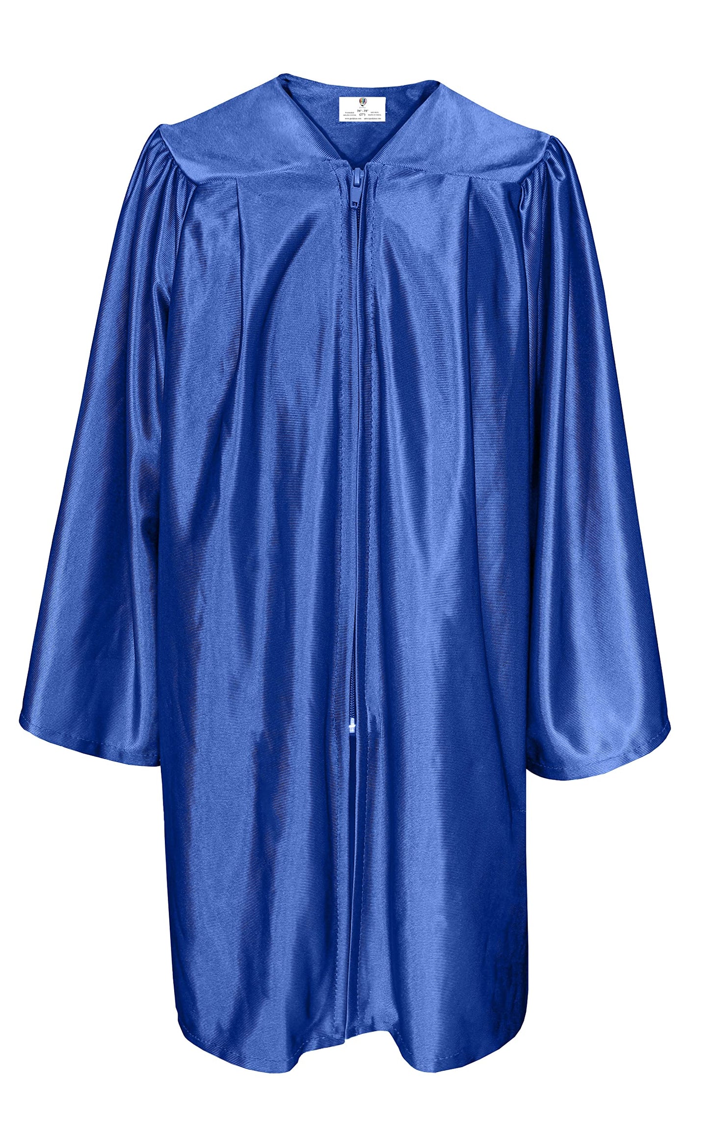 Gradplaza Shiny Choir Robe Kindergarten Preschool Graduation Gown Shiny Graduation Gown For Kids Royal Blue Size 36