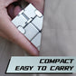 Dolasev Silver Infinity Cube, Kids Fidget Toy, Fidget Toys Adults Anxiety, Fidget Toys For Teens, Cool Metal Anxiety Toys For Ad