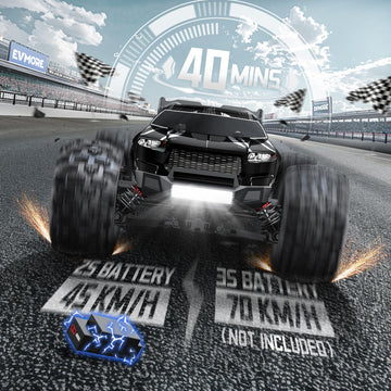 1/16 Brushless RC Cars for Adults & Boys, Fast 43 Mph, Electric 4WD High Speed RC Car, All-Road Remote Control RC Truck with Two