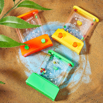 Sumind Handheld Water Game Arcade Water Ring Game Mini Water Tables For Beach Toys Party Retro Pastime, Random Colors (Without Water)…