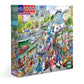 eeBoo Piece & Love: Paris Bookseller - 1000 Piece Puzzle - mature-themed Square Jigsaw  23x23  Includes Image Reference Insert  Glossy Pieces