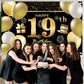 19Th Happy Birthday Banner Birthday Decorations For Men Birthday Party Decorations Birthday Backdrop
