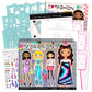 Fashion Angels Fashion Design Sketch Portfolio - Sketch Book for Beginners, Sketch Pad with Stencils and Stickers for Kids 6 and