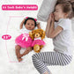 Milidool Black Reborn Baby Dolls Girl Lifelike Weighted African American Newborn Girl Dolls 22 Inch Baby Dolls That Look Real Gi