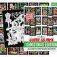 Super Pack of 18 Fuzzy Velvet Coloring Posters (Christmas Edition) - Excellent Family Time Craft Project to Share and Color - Al